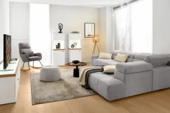 QUARTIER Vitrine LANCASTER I 50 x 146 cm Eiche Artisan