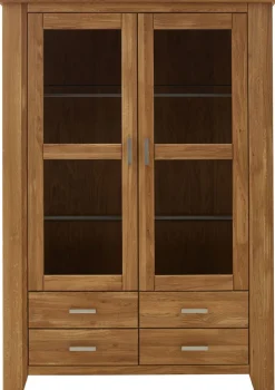 Vitrine LOFT 144 x 206 cm Eiche braun