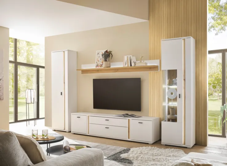 Vitrine LONG ISLAND L 55 cm weiß