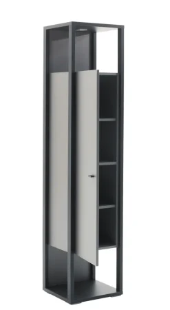 Vitrine LUXOR 40 x 178 cm Royal grau/ anthrazit