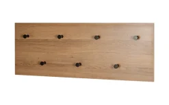 Wandgarderobe 80 x 30 cm braun/schwarz