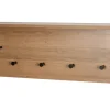Wandgarderobe 80 x 30 cm Eiche-Dekor/schwarz