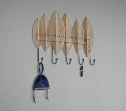 Wandgarderobe ALMA 49 x 35 cm goldfarbig/schwarz