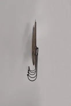 Wandgarderobe ALMA 49 x 35 cm goldfarbig/schwarz