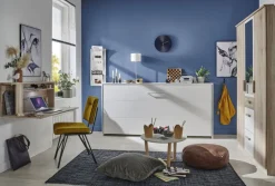 QUARTIER Wandklappbett STELLA weiß 90 x 200 cm horizontal