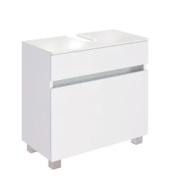 Waschbeckenunterschrank BAABE 60 x 55 cm Weiß matt