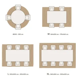 Webteppich MODENA 160 x 230 cm grau/gold