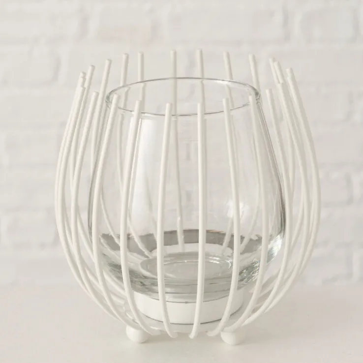 Windlicht Set LAVAL 4-teilig weiß