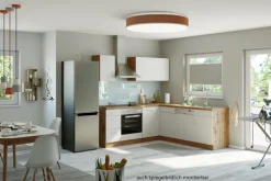 Winkelzeile ODENSE 210 x 210 cm Wotan-Eiche Dekor/ Weiß