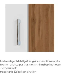 Winkelzeile ODENSE 210 x 270 cm Wotan-Eiche Dekor/ Weiß