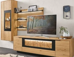 witlake Wohnwand WM1910 Wildeiche massiv