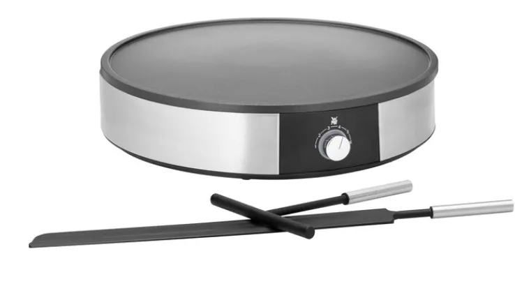 WMF Crêpes-Pfanne LONO 3-teilig silberfarbig Cromargan®