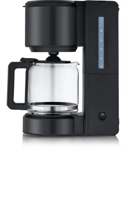 WMF Kaffeemaschine STELIO BLACK Glas Metall Deep Black
