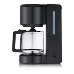 WMF Kaffeemaschine STELIO BLACK Glas Metall Deep Black