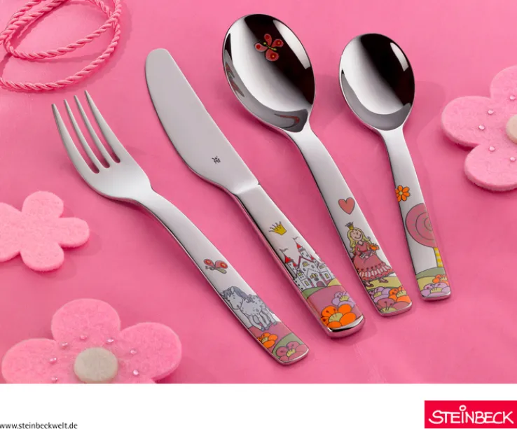 WMF Kindergeschirr-Set PRINZESSIN ANNELI 6-teilig Porzellan/Edelstahl