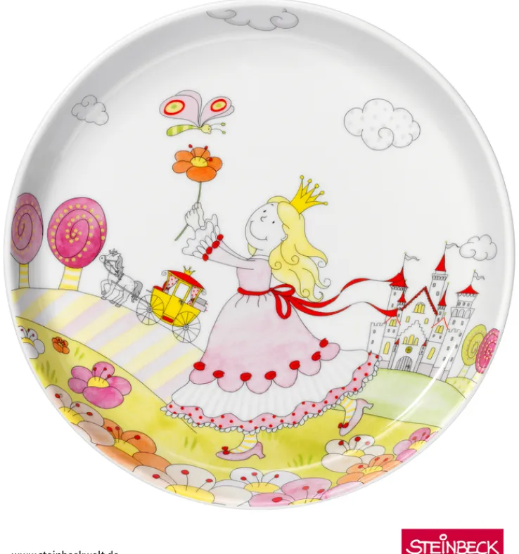 WMF Kindergeschirr-Set PRINZESSIN ANNELI 6-teilig Porzellan/Edelstahl