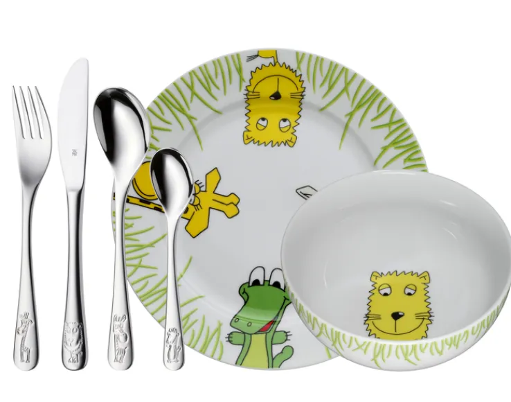 WMF Kindergeschirr-Set SAFARI 6-teilig Edelstahl/Porzellan