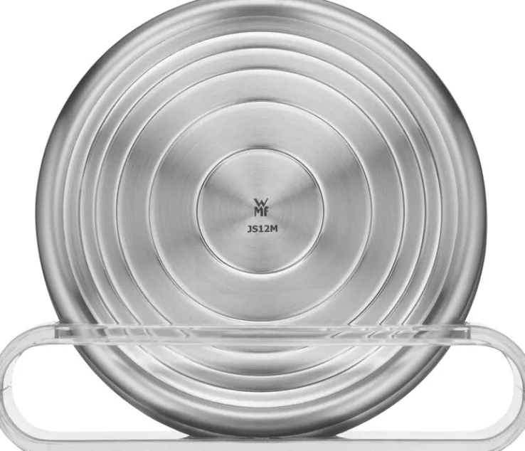 WMF Untersetzer LOFT BAR 6er Set rund 9,5 cm silberfarbig