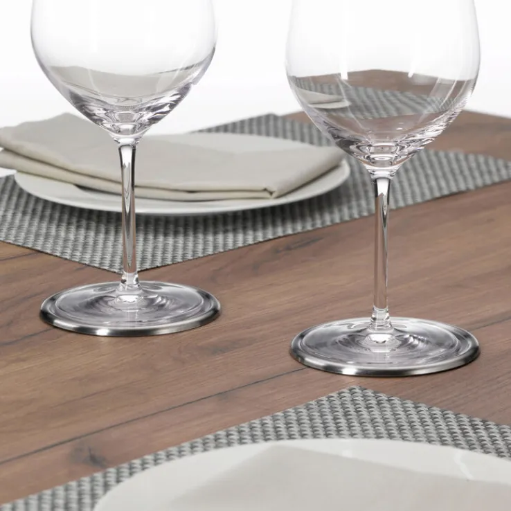 WMF Untersetzer LOFT BAR 6er Set rund 9,5 cm silberfarbig