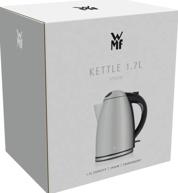 WMF Wasserkocher STELIO PAPER Metall 17 x 22 x 24,5 cm Silberfarbig