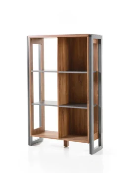 Wohnkombi I DETROIT 4-teilig 360 x 170 cm braun/anthrazit