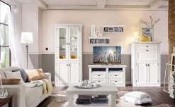 Wohnwand MAISONETTE 5-teilig 318 x 190 x 40 cm weiß