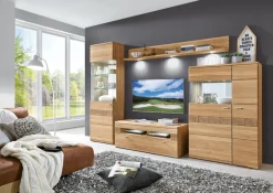 Wohnwand MIRO 311 x 205 x 50 cm in Braun