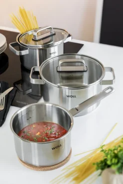 WOLL Topfset STEEL 5-teilig Edelstahl Silberfarbig