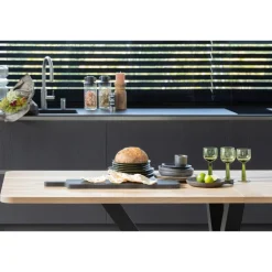 XL-Tisch COMBI-TABLO 240 x 100 cm Eiche massiv Spinn-Gestell