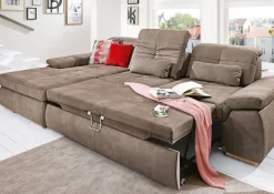 YoungLife by systempolster YoungLife Ecksofa CAPRI IV SF-L nougatbraun