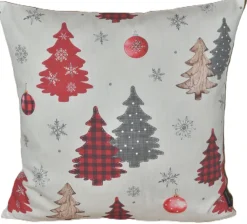 Yve! Decoration Kissenhülle WALDZAUBER 50 x 50 cm rot