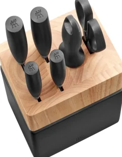 ZWILLING Messerblock NOWS 7-teilig schwarz/ braun