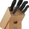 ZWILLING Messerblock 6-teilig braun /schwarz
